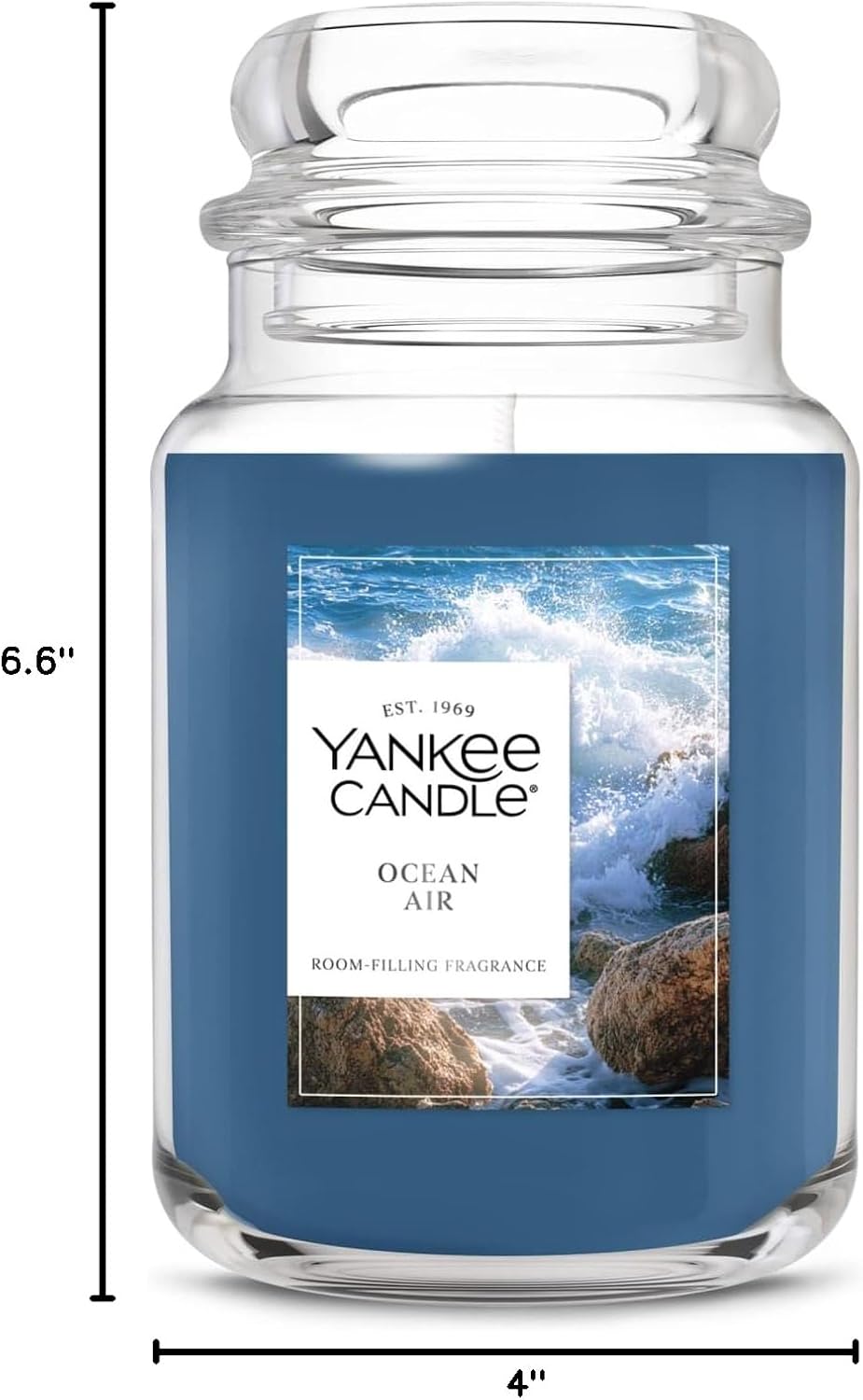 Yankee Candle Ocean Air Scented Candle, 22oz Large Jar with up to 150 Hour Burn Time, Giftable - Image 9