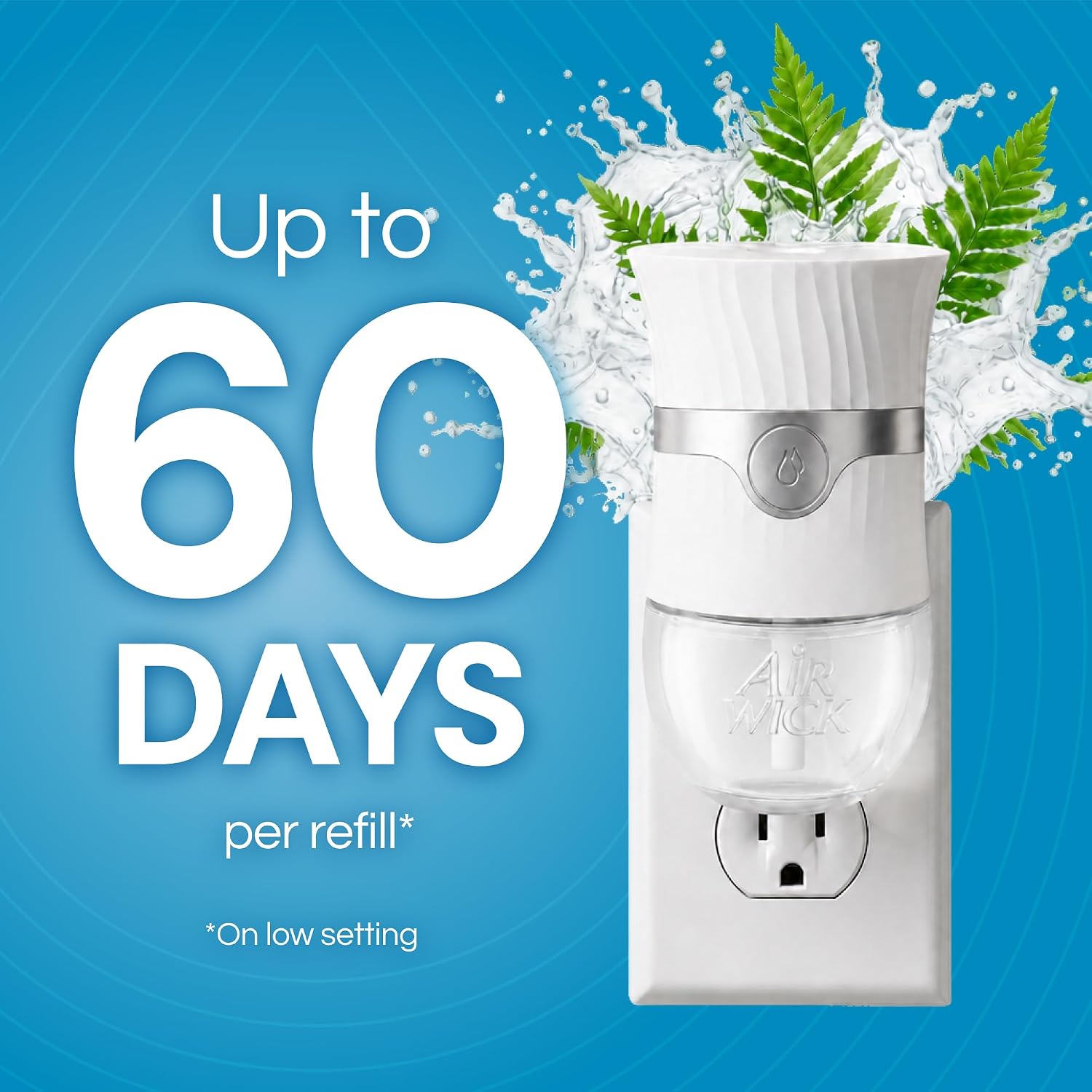 Air Wick Plug In Refills Fresh Waters, Essential Oils,10 Count | Air Wick plug refills for plug-in warmers bring Fresh Waters home fragrance to bathrooms, kitchens, living rooms. - Image 3