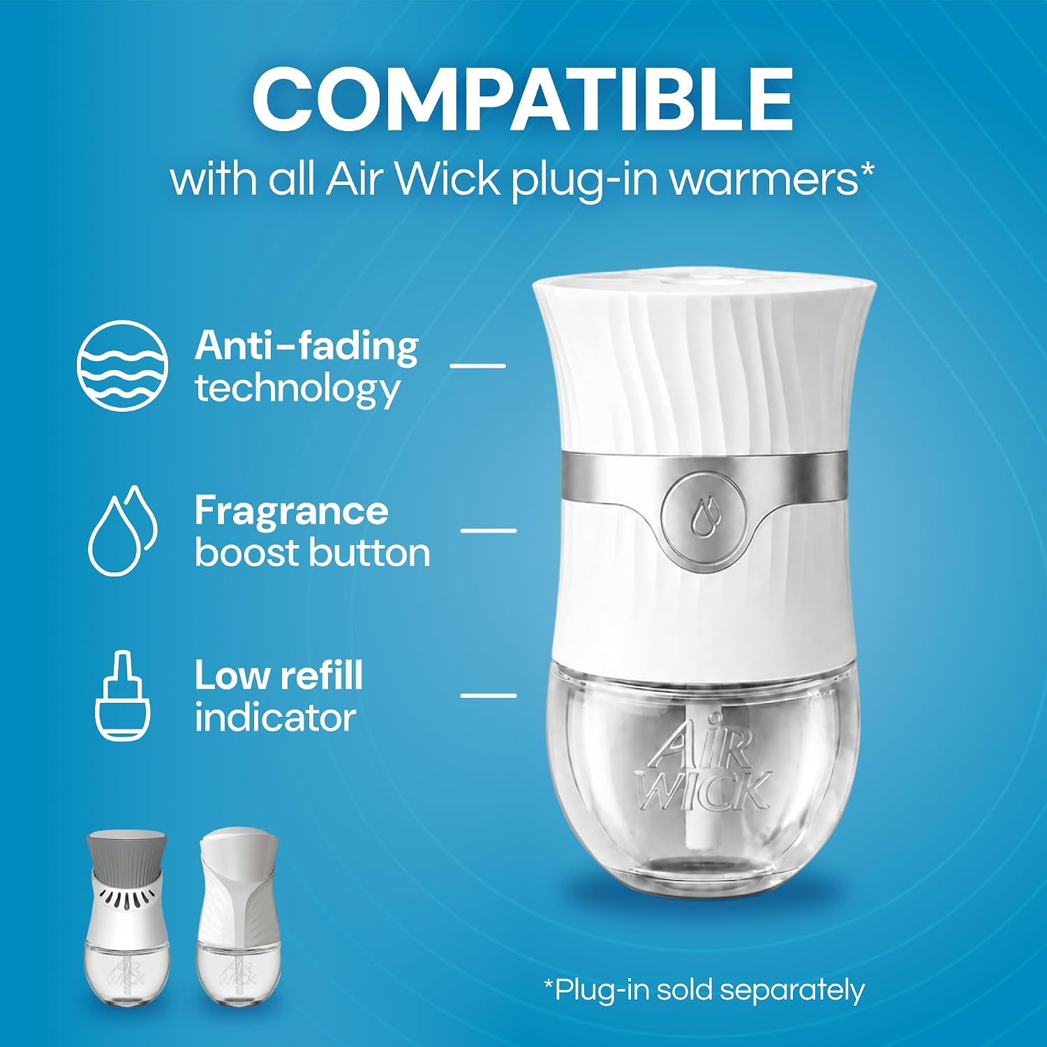 Air Wick Plug In Refills Fresh Waters, Essential Oils,10 Count | Air Wick plug refills for plug-in warmers bring Fresh Waters home fragrance to bathrooms, kitchens, living rooms. - Image 5