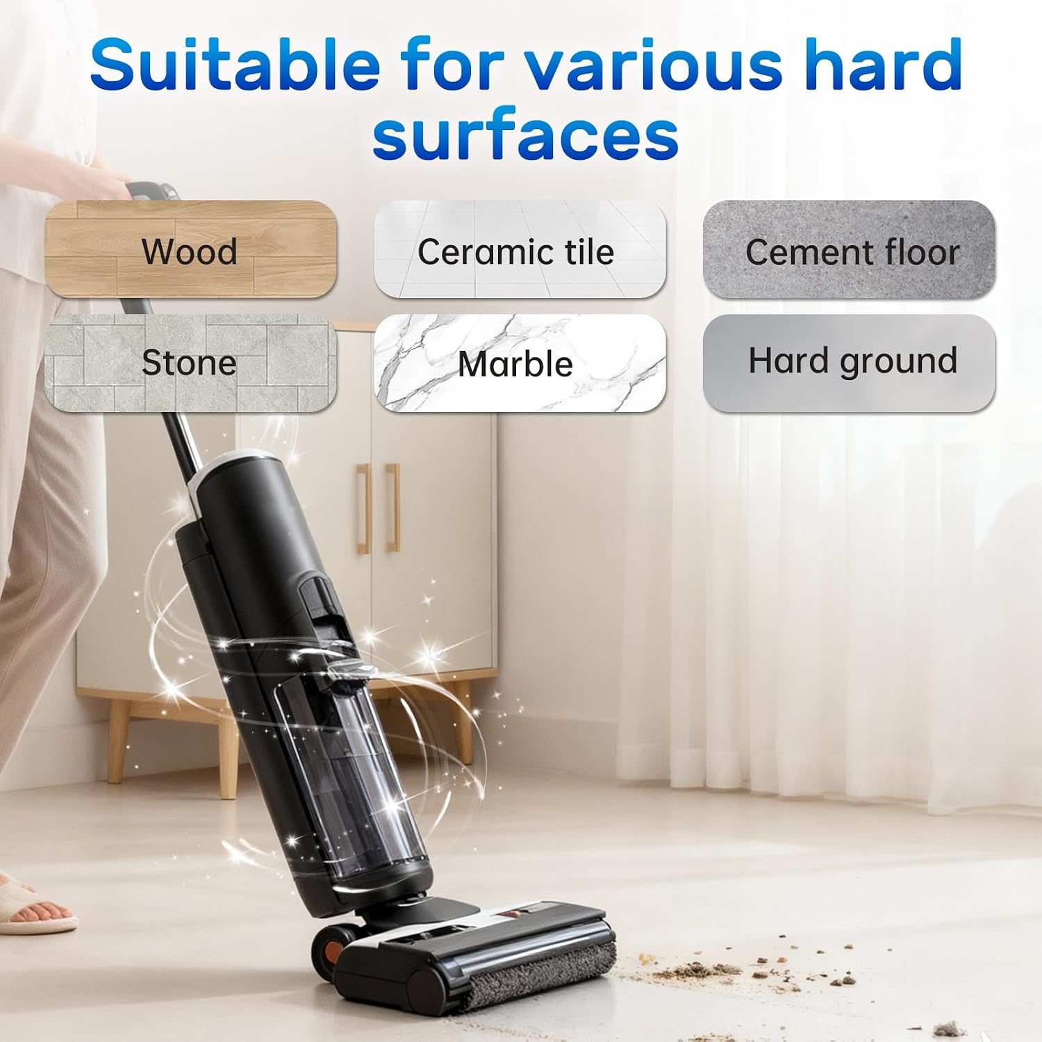 Nukisa Floor Cleaning Solution Compatible With Tineco Wet & Dry Vacuum Mop | Deodorizing And Deep Cleaning for Multiple Hard Floors, Suitable With All Robot Vacuums and Wet/Dry Vacuum Mop Cleaner - Image 7
