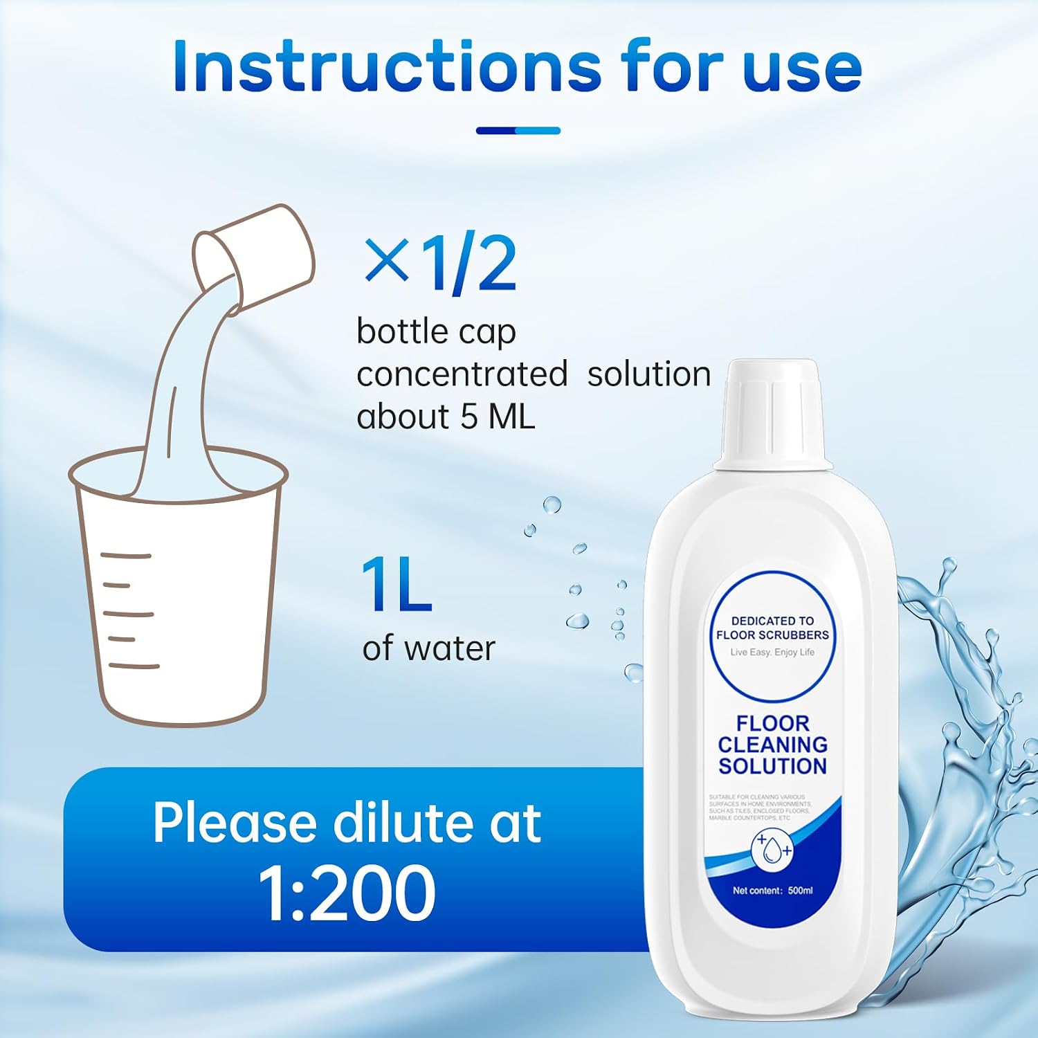 Nukisa Floor Cleaning Solution Compatible With Tineco Wet & Dry Vacuum Mop | Deodorizing And Deep Cleaning for Multiple Hard Floors, Suitable With All Robot Vacuums and Wet/Dry Vacuum Mop Cleaner - Image 8